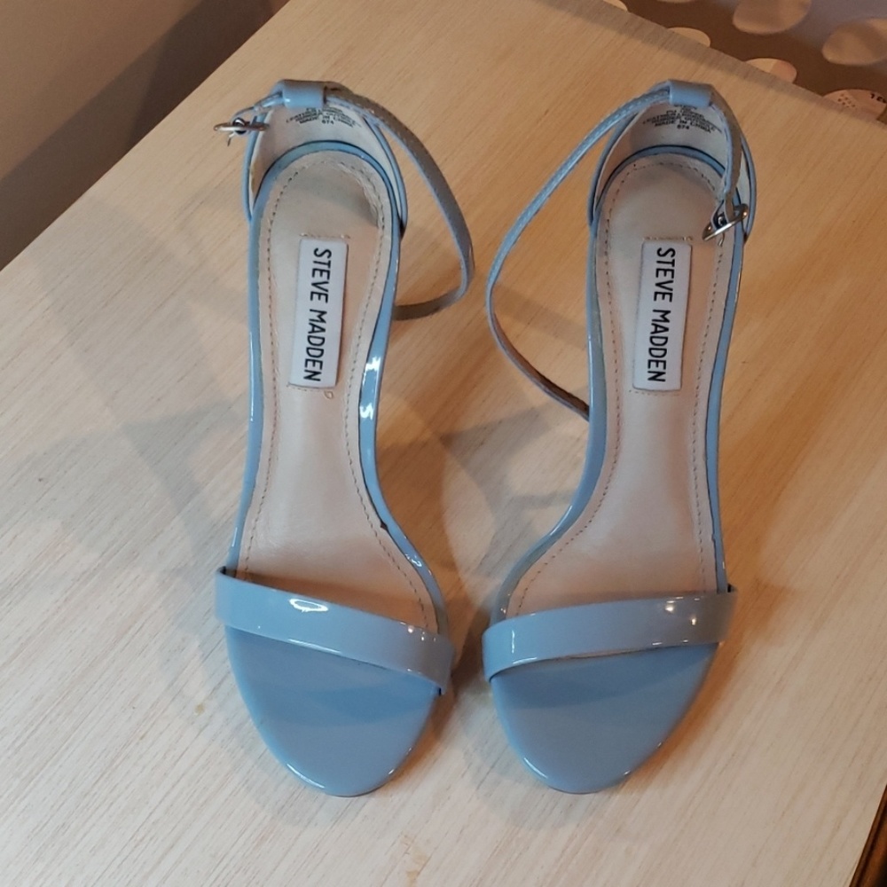 Blue Heeled Sandals